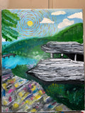 Jefferson Rock – Original Mixed Media Acrylic