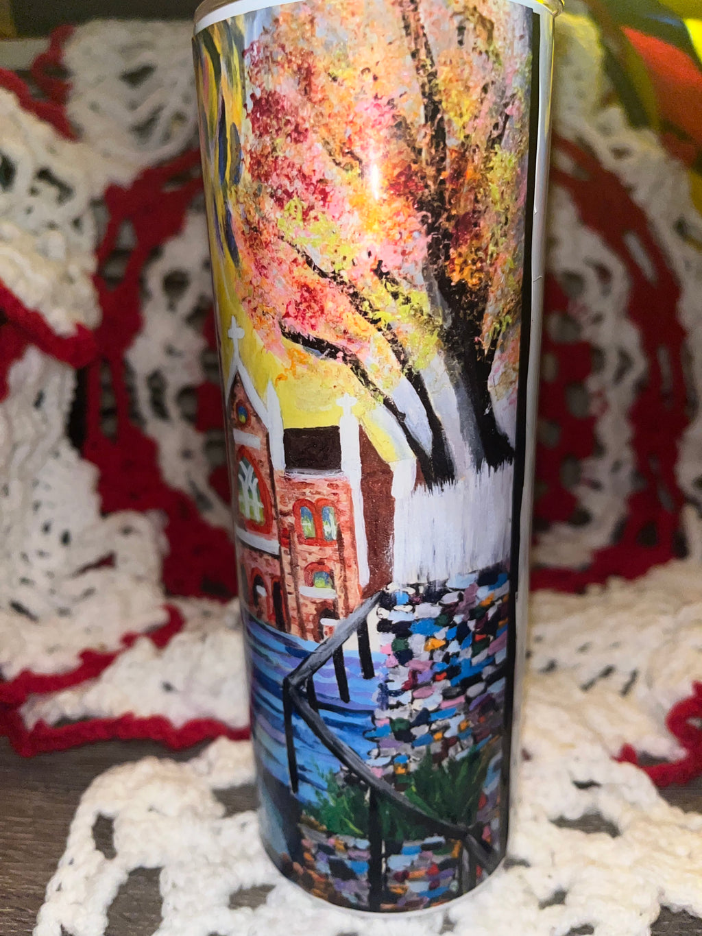 "St. Peter’s in Bloom" – Harpers Ferry Impressionist Tumbler