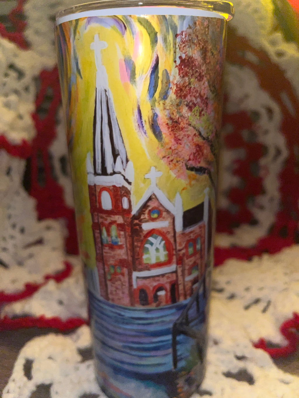 "St. Peter’s in Bloom" – Harpers Ferry Impressionist Tumbler