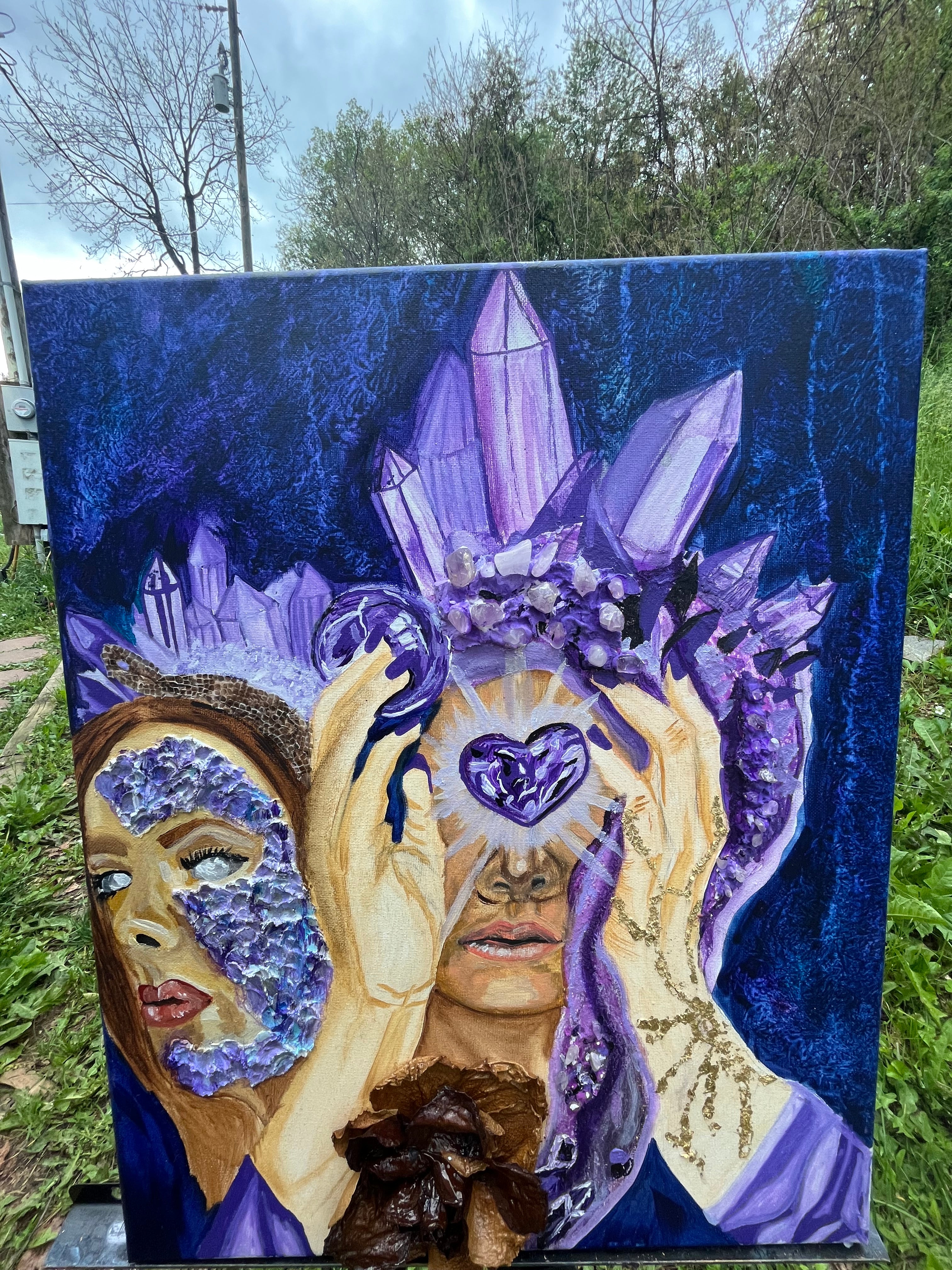 Original Mixed Media – "Amethyst Vision