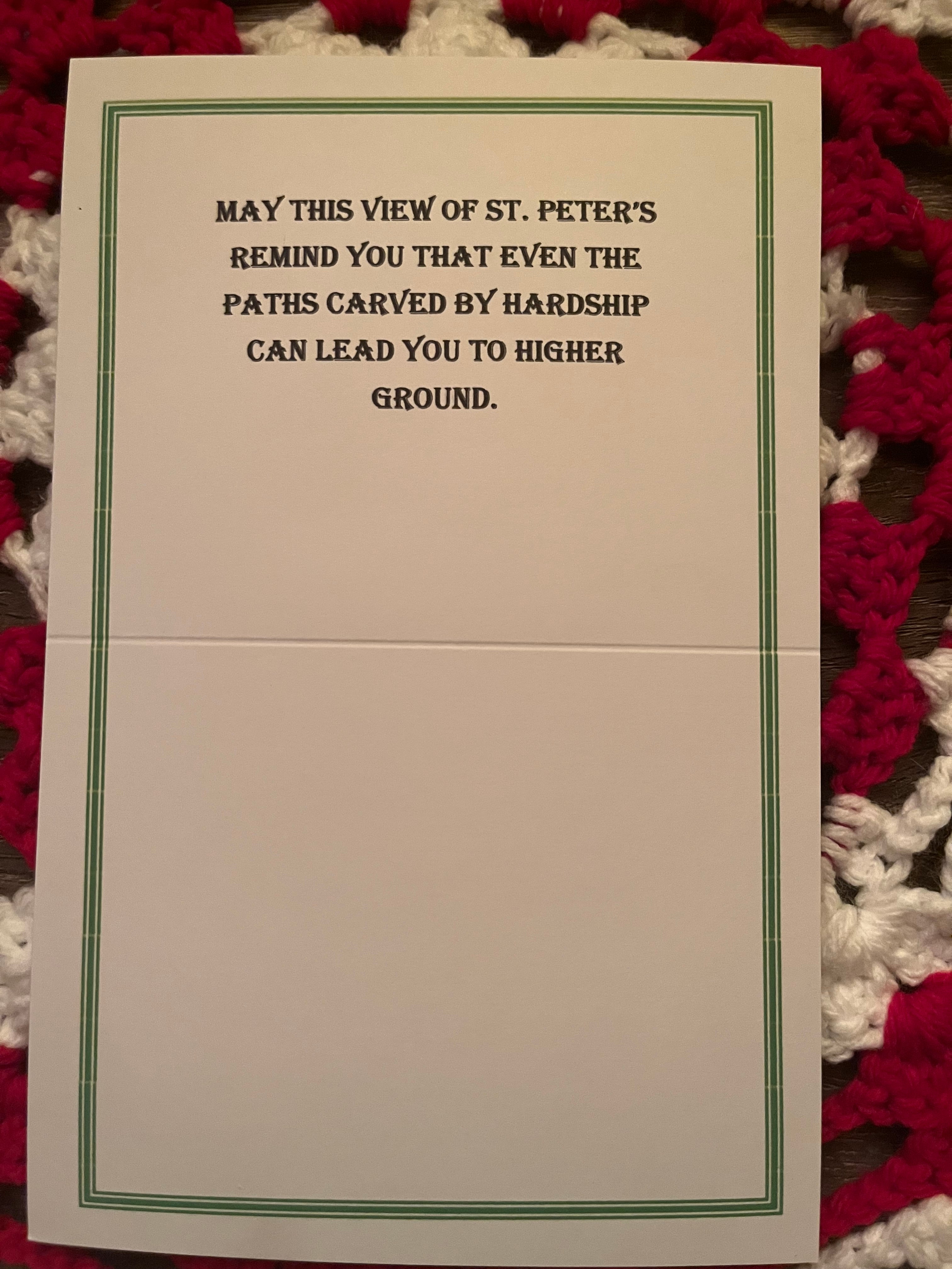 St. Peter’s "Higher Ground" Greeting Card