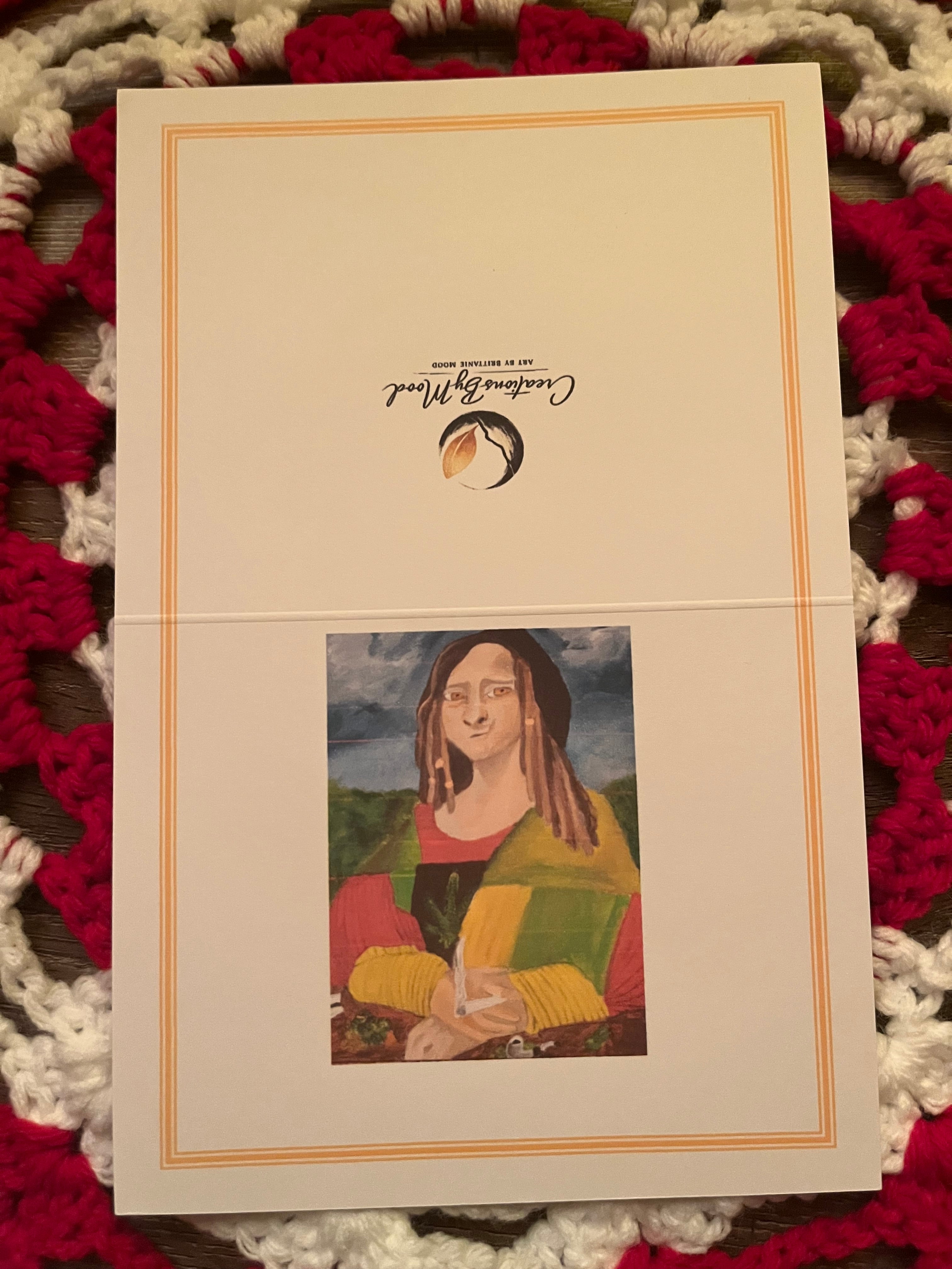 Chill Lisa Art Greeting Card