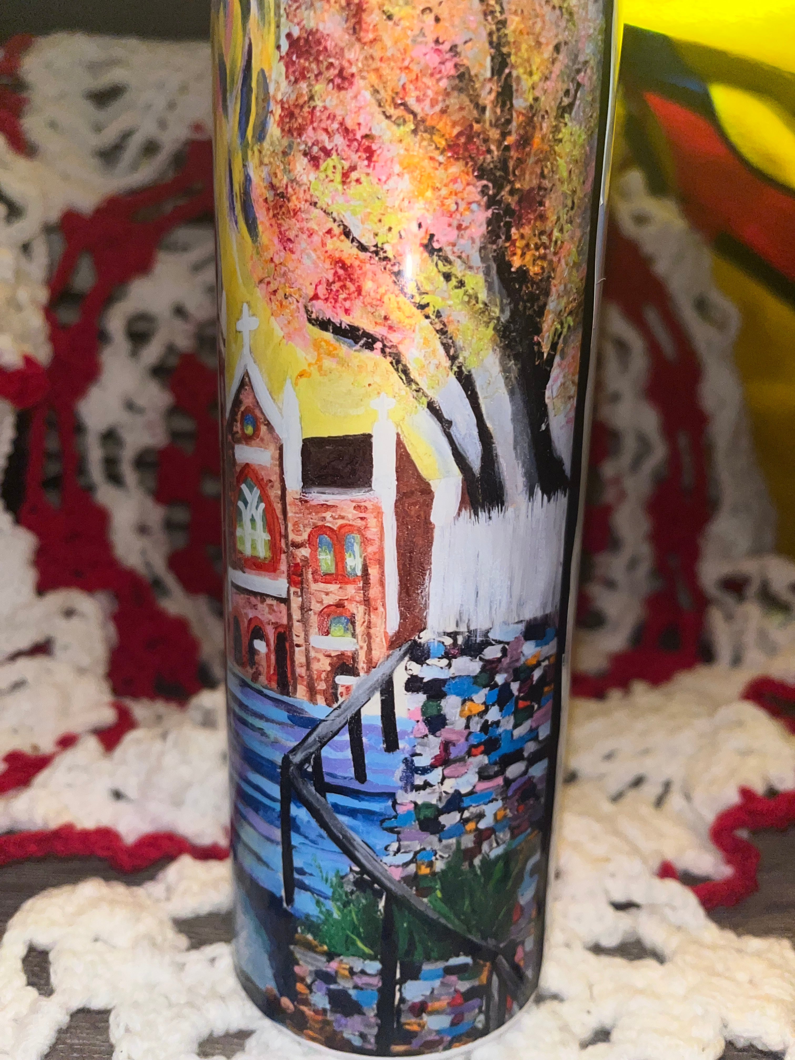 "St. Peter’s in Bloom" – Harpers Ferry Impressionist Tumbler