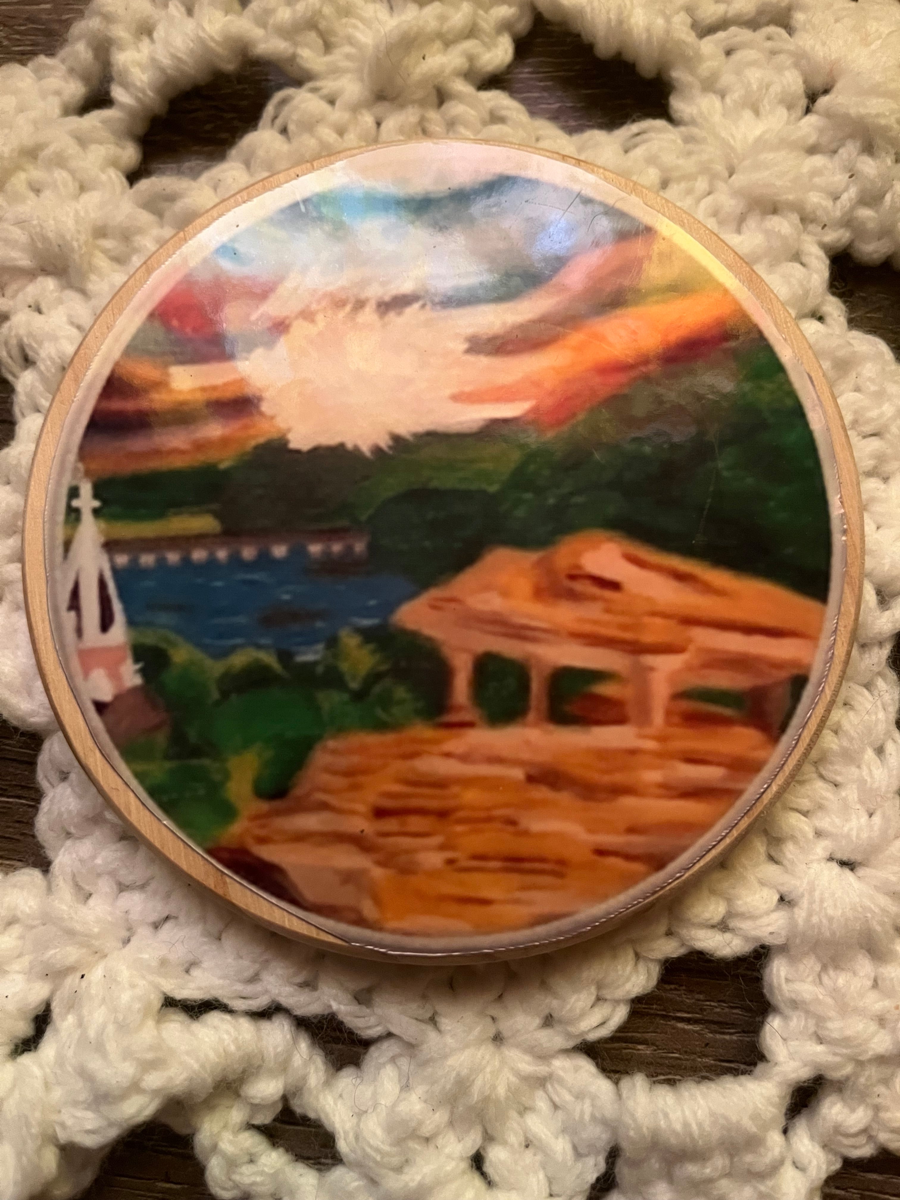 The Miniature Gallery: Handcrafted Art Coaster Collection