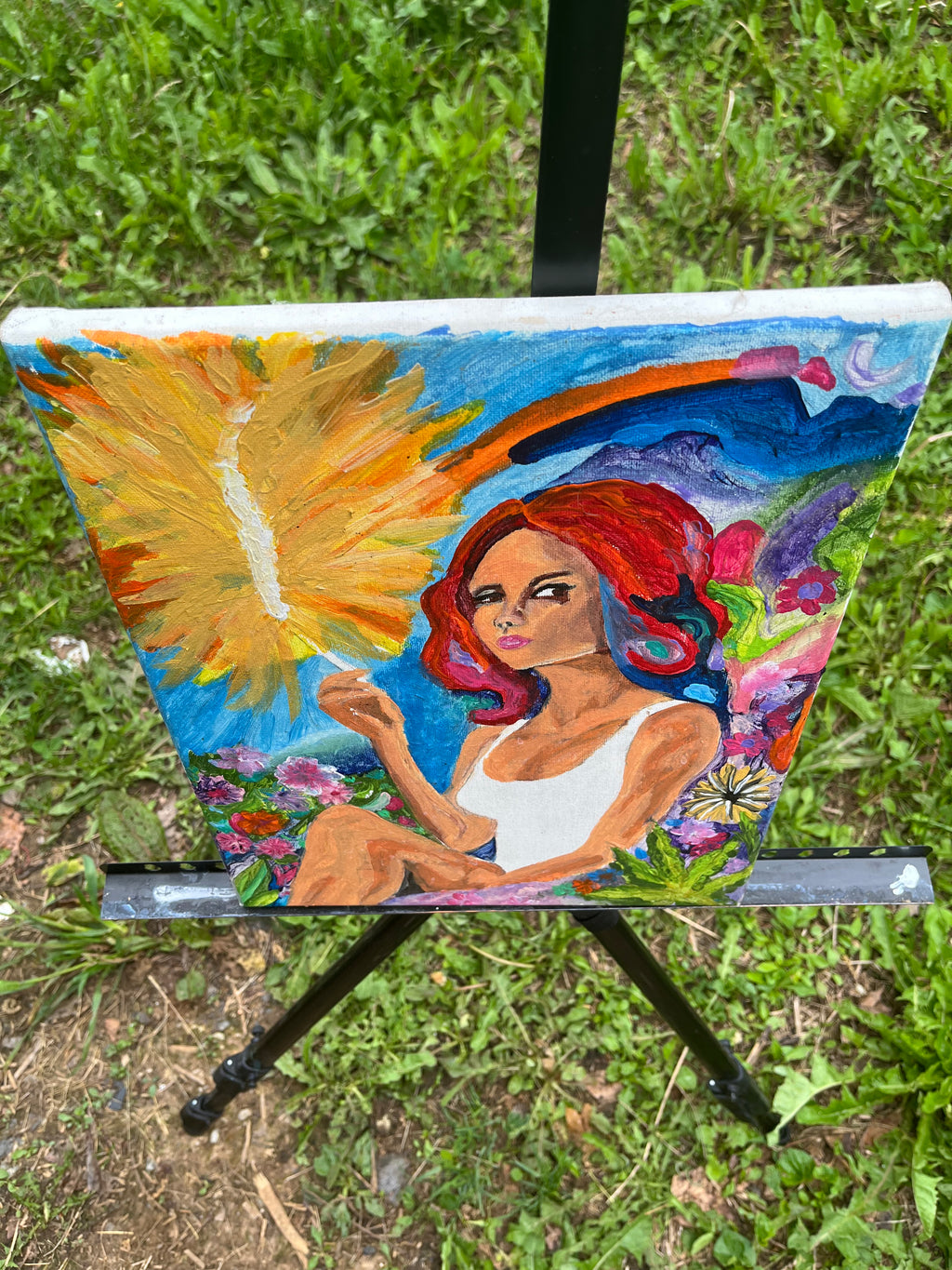Golden Hour Muse: A Psychedelic Dream