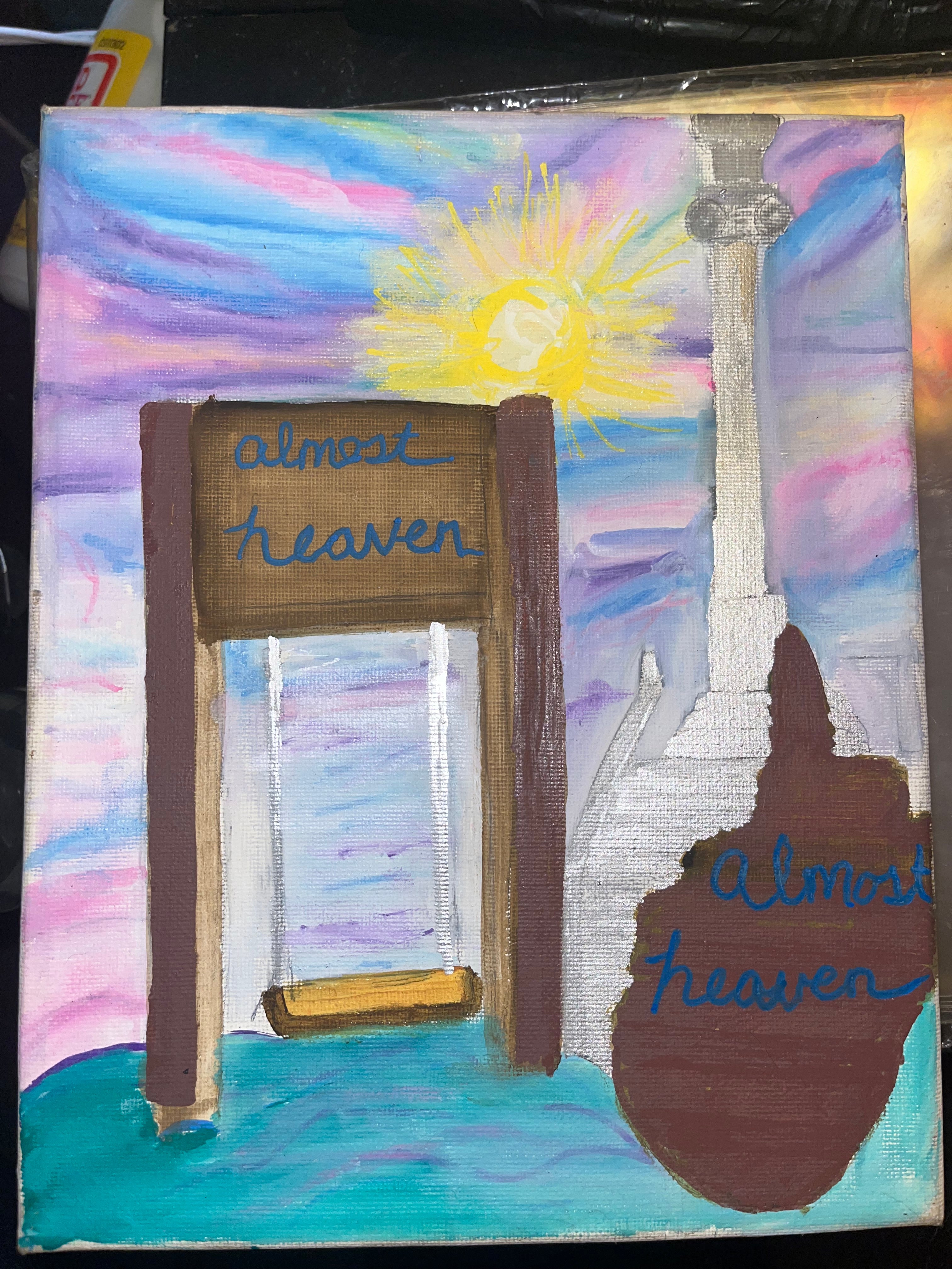 Almost Heaven" | Original West Virginia Landscape Canvas Painting