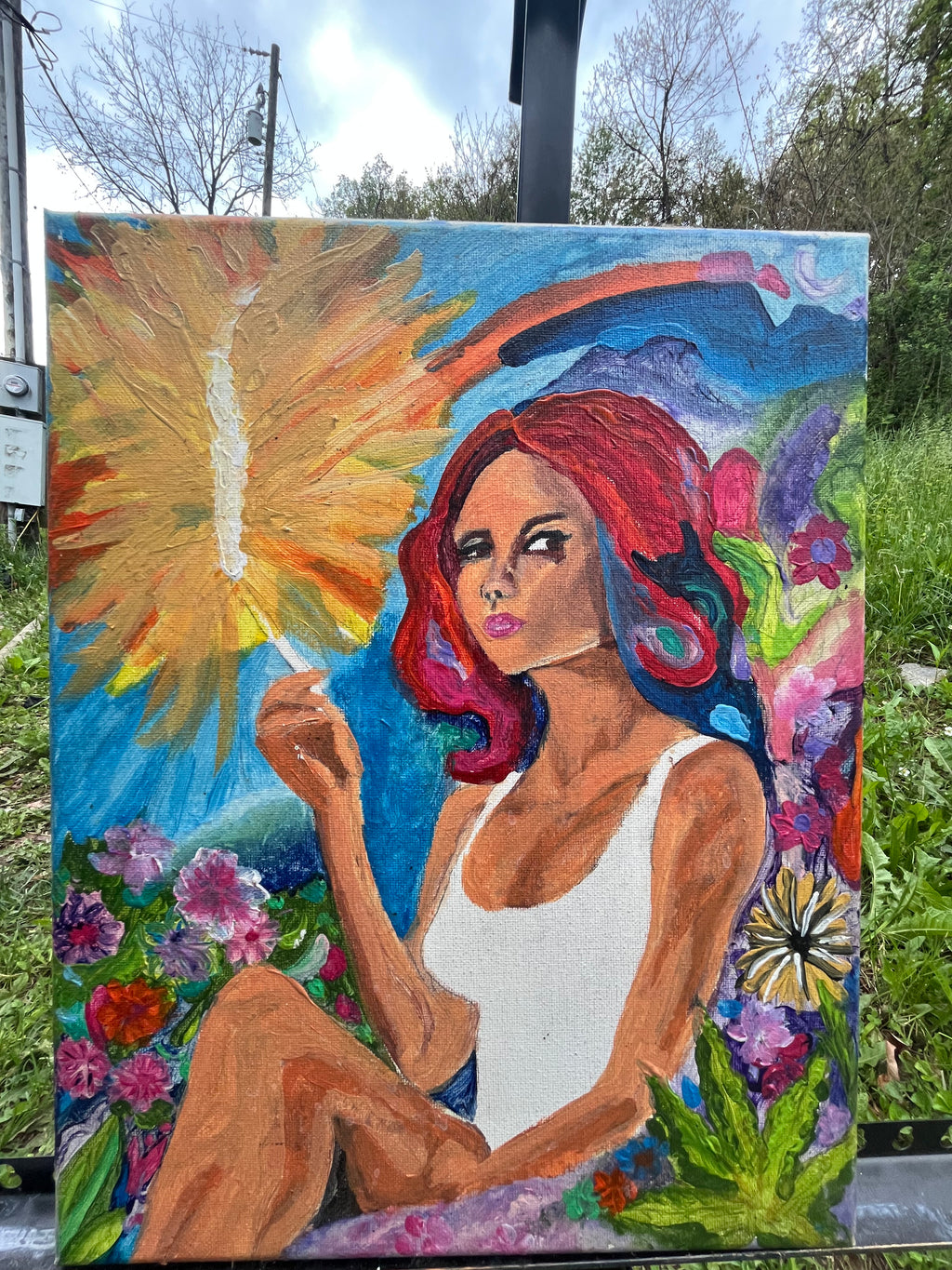 Golden Hour Muse: A Psychedelic Dream