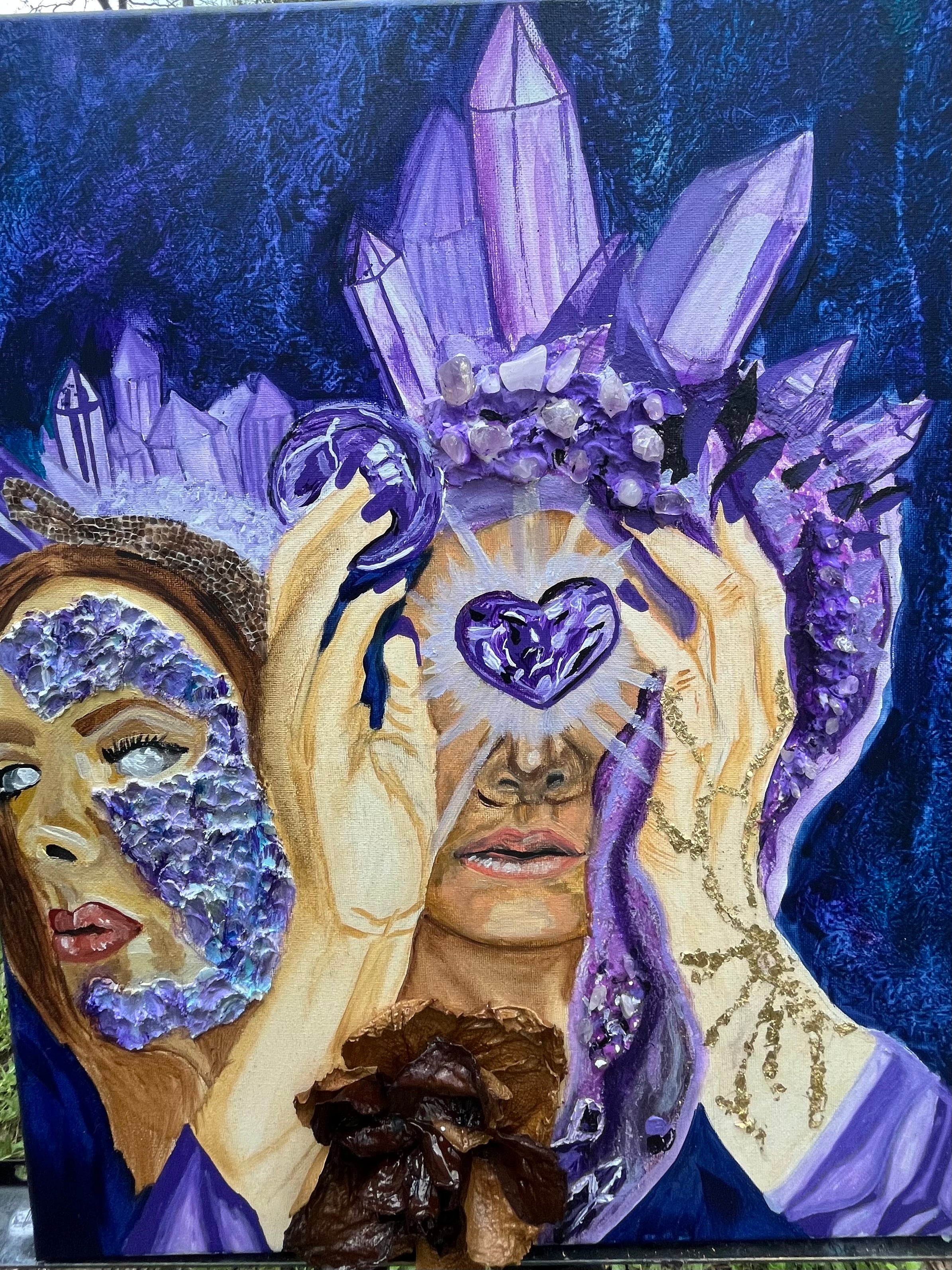 Original Mixed Media – "Amethyst Vision