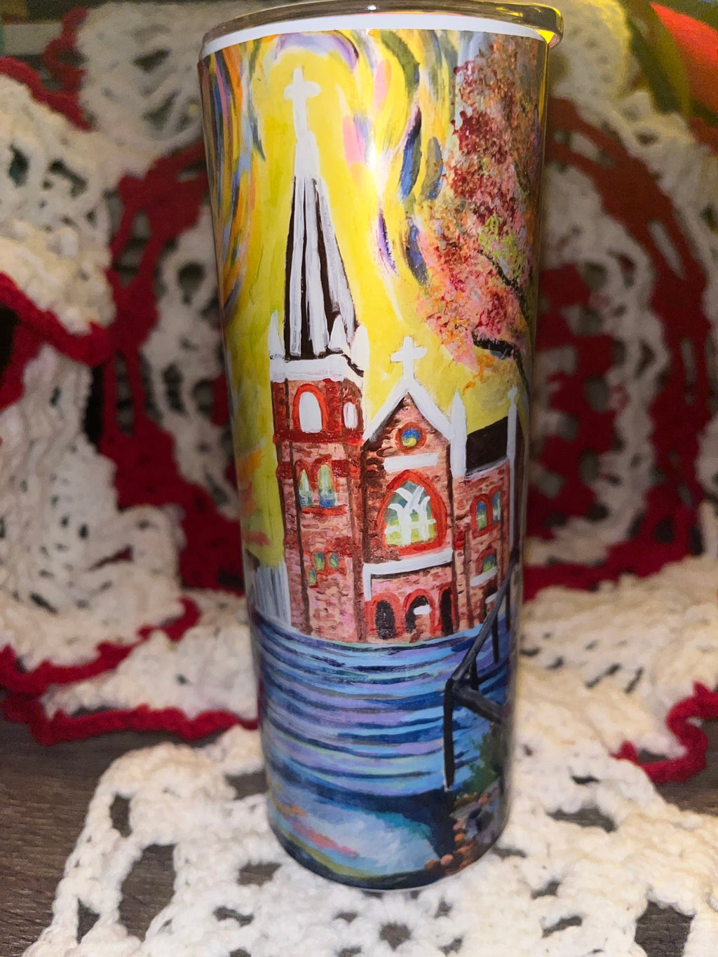 "St. Peter’s in Bloom" – Harpers Ferry Impressionist Tumbler